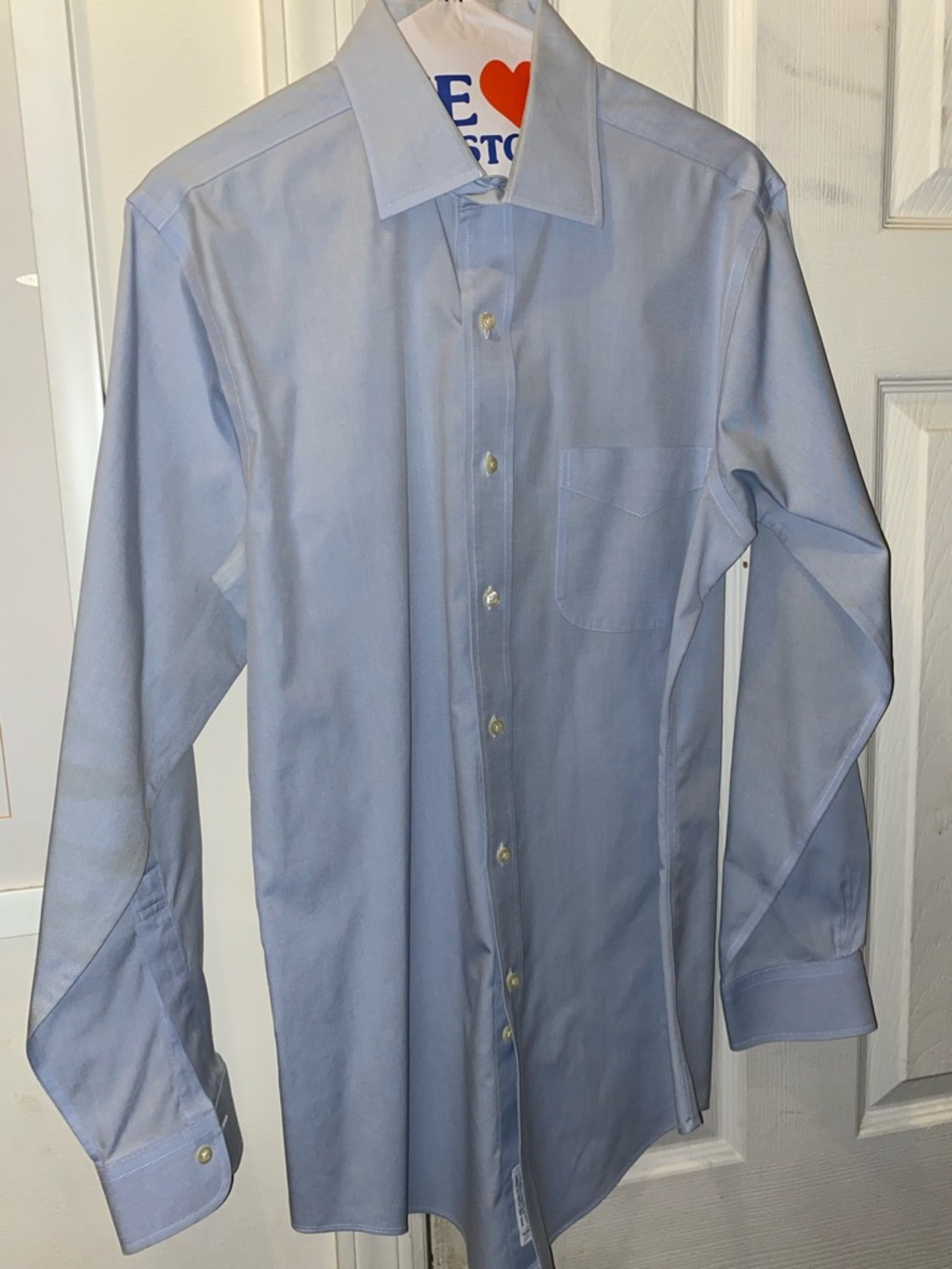 Brooks Brothers Light Blue Dress Shirt with Chest Pocket Regent 15-33 slim fit